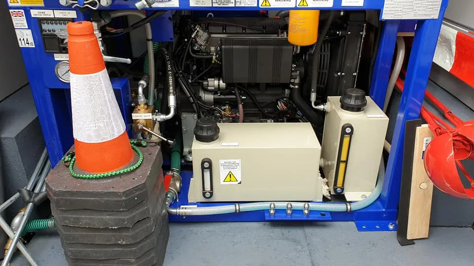 traffic cones and electrical equipment